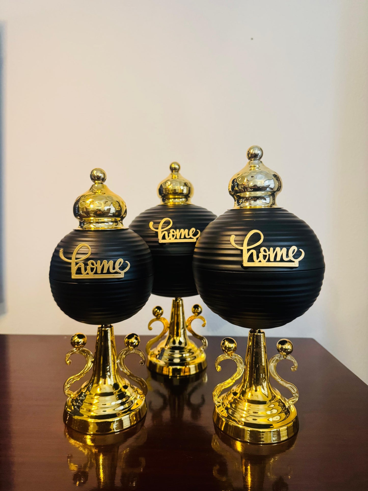 Majestic Home Candy Jar - Black