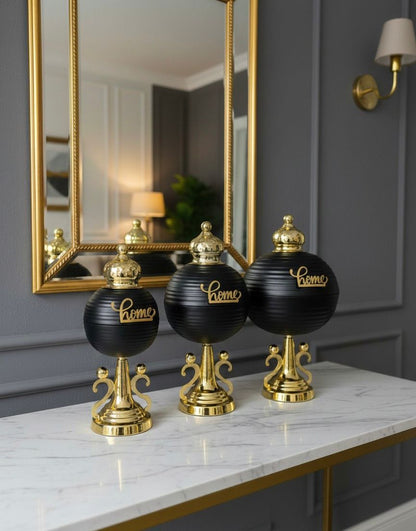 Candy_Jar_Black_Gold_modern_decor