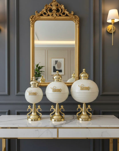 Candy_jar_White_Gold_Modern_Decor