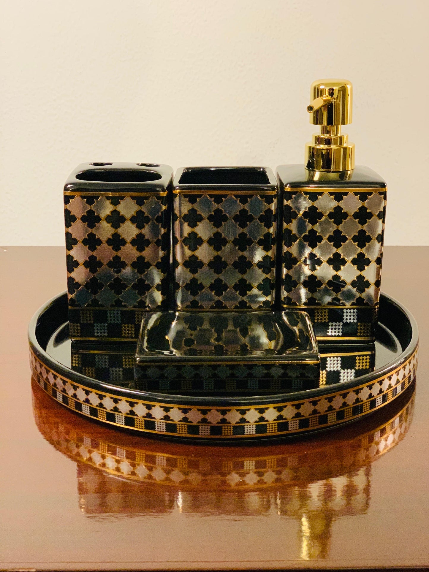 5-Piece Bath Vanity Set Black